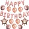 Rose Gold Balloons Happy Birthday Balloons Banner 16 Inch Aluminum film Letters Balloons for Party Decoration Scene Arrangement Balloon Birthday Event Celebration Decorations